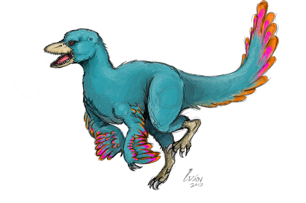 1000x664 raptor digital drawing trial