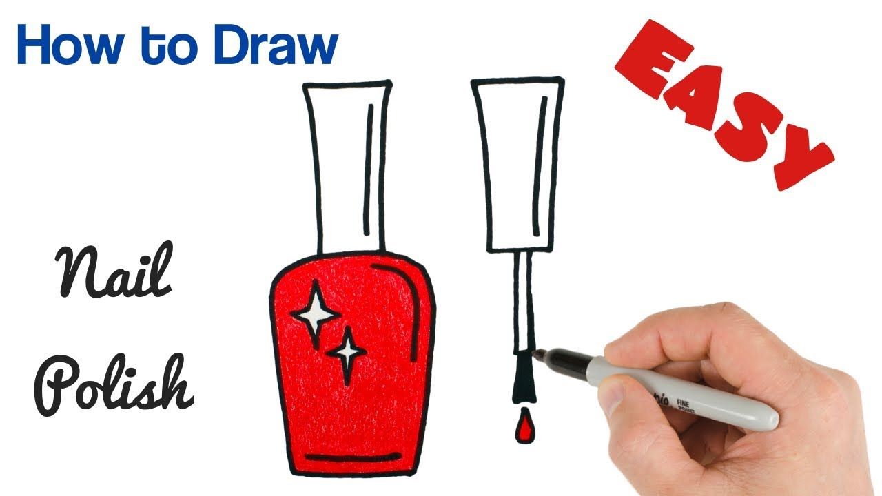 1280x720 How To Draw Nail Polish Easy Drawing Art Tutorial For Beginners