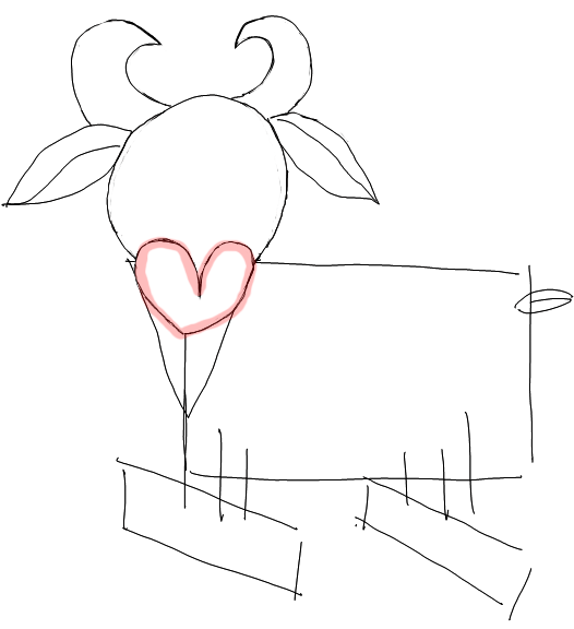 526x576 Step How To Draw Cartoon Goats Step