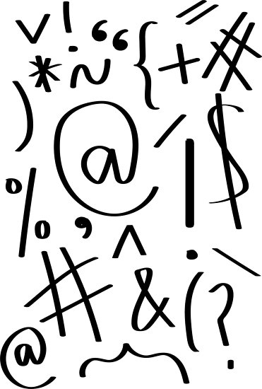 371x550 Keyboard Symbols Posters