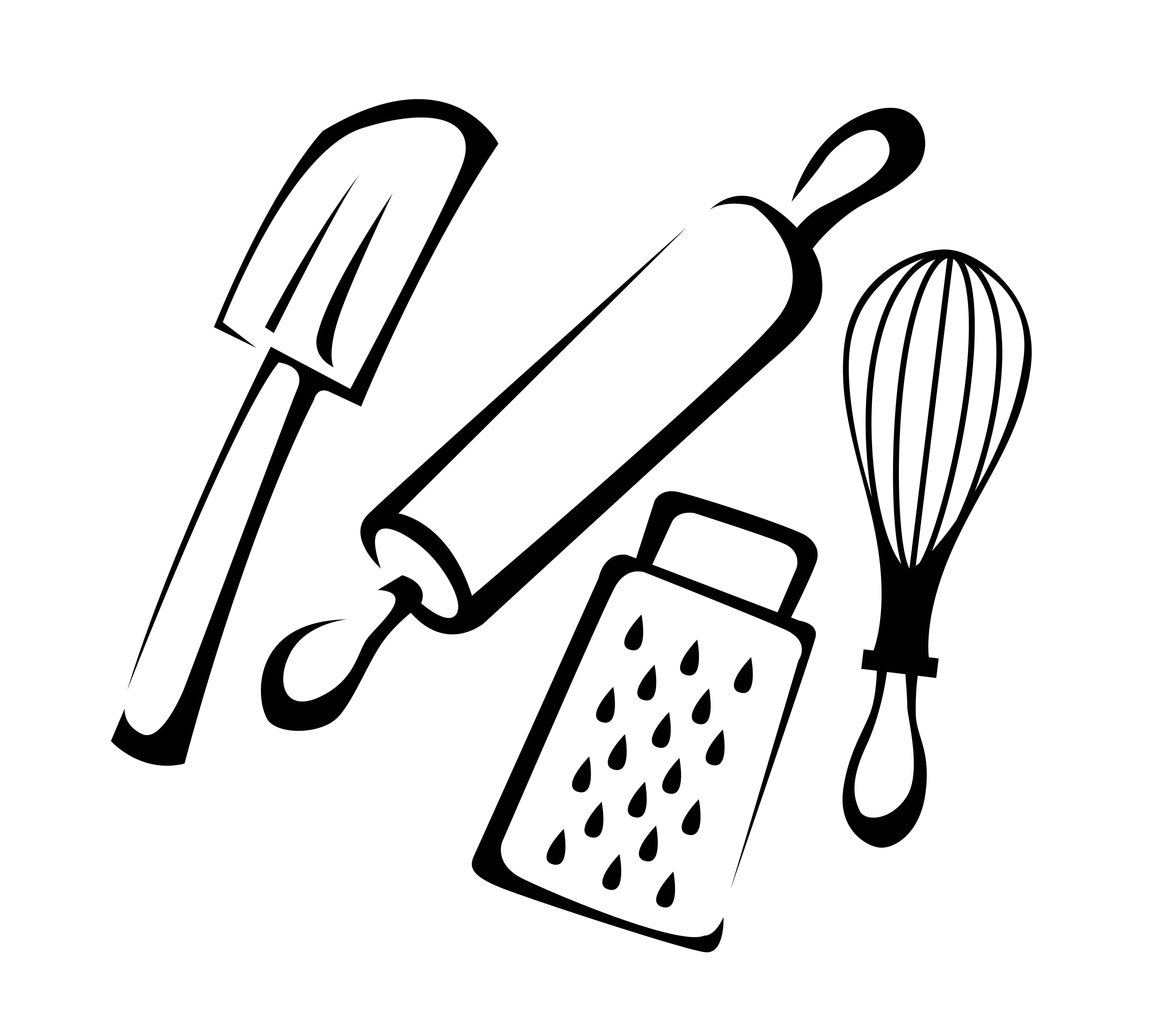 5500x4947 Cartoon Rubber Spatula Cartoon Cooking Yum