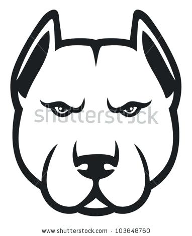 382x470 Pitbull Cartoon Drawing