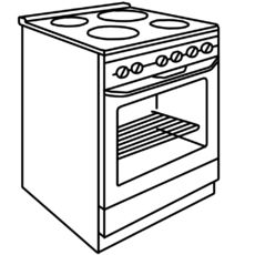 230x230 In The Home Kitchen Drawing, Coloring