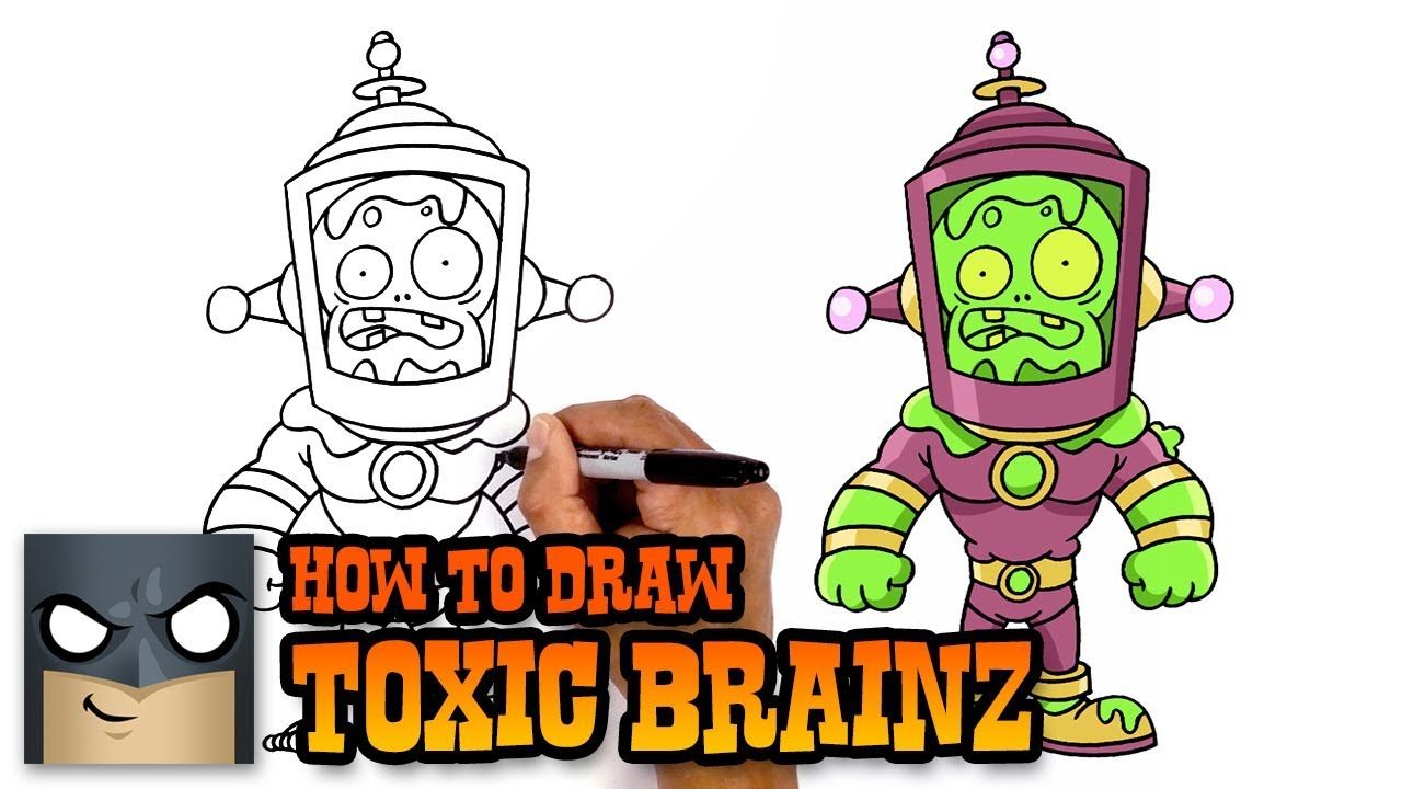 1280x720 How To Draw Toxic Brainz Plants Vs Zombies