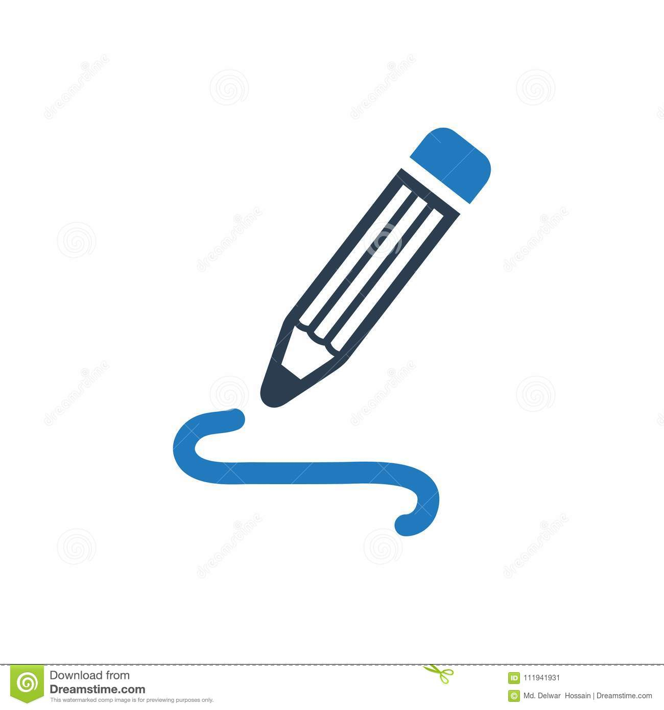 1300x1390 Pencil Drawing Websites And Pencil Drawing Icon Stock Vector