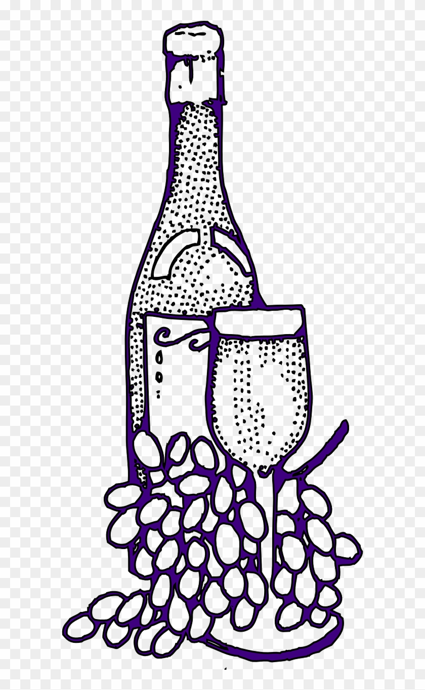 840x1361 Wine Grapes Glass Bottle Png Image