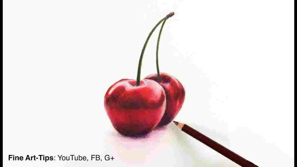 1011x569 colored pencil to draw a fruits with colored pencils