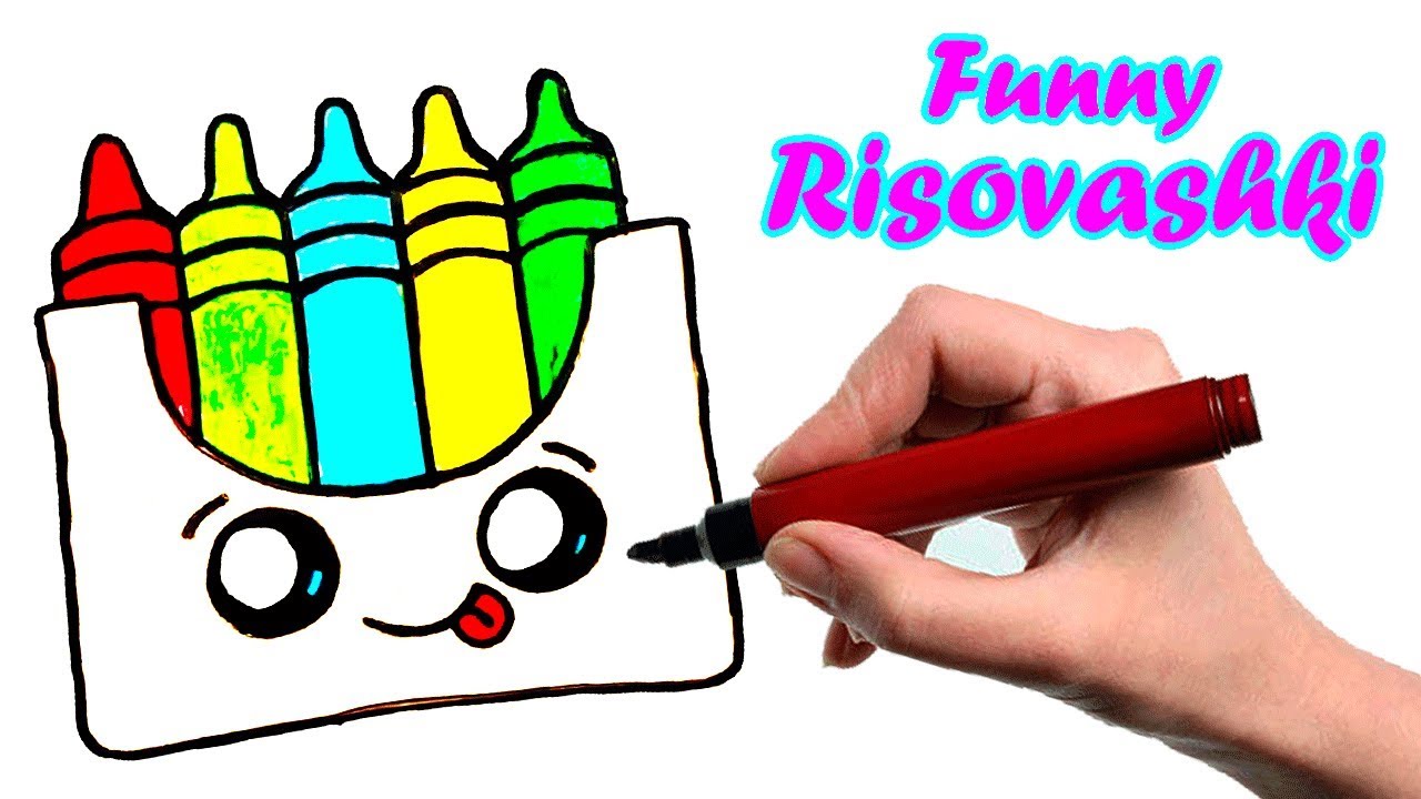 1280x720 How To Draw Kawaii Color Pencilskak Narisovat Kavajnye Tcvetnye