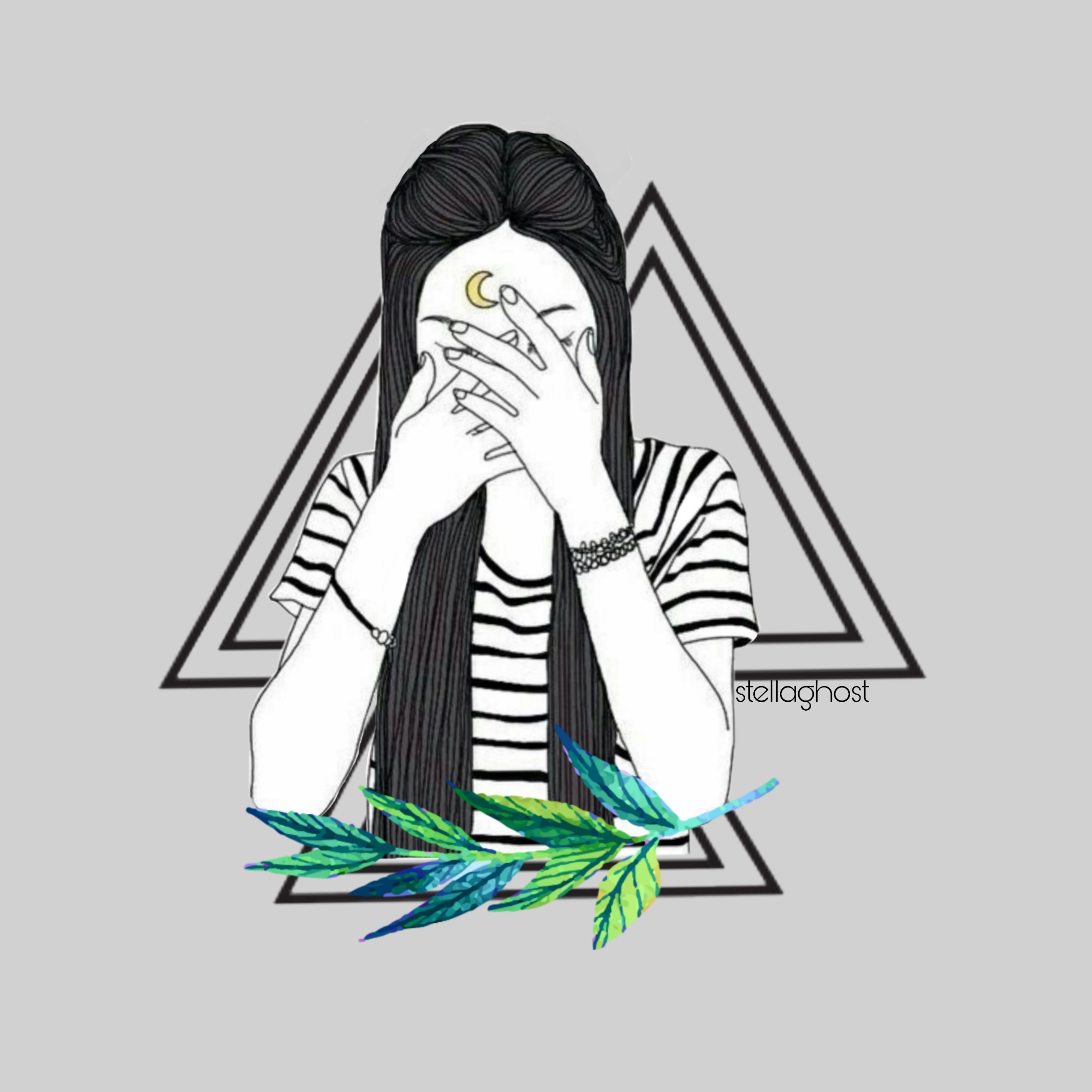 2289x2289 Freetoedit Blackandwhite Girl Drawing Draw Shapes Flowe