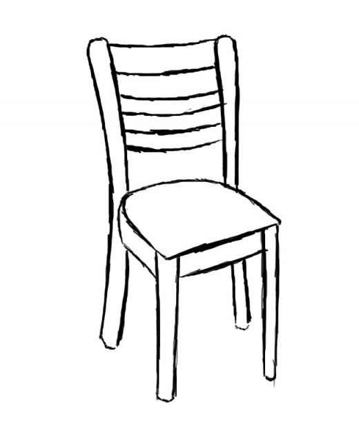 520x621 How To Draw A Chair Feltmagnet