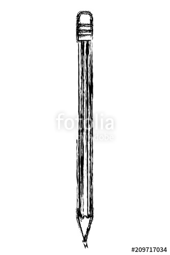 334x500 Grunge Wood Pencil Object To Draw And Write Stock Image