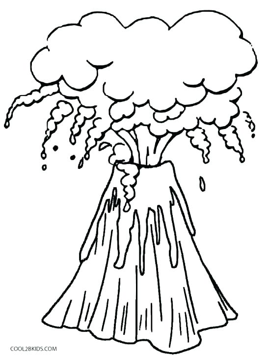 550x733 Volcano Printable Coloring Pages For Kids Beauteous Of Worksheet