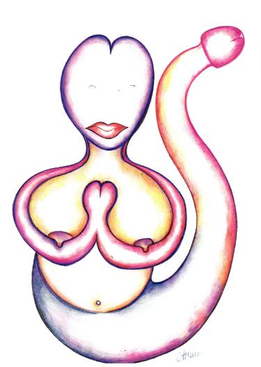 375x526 Yoga Drawing