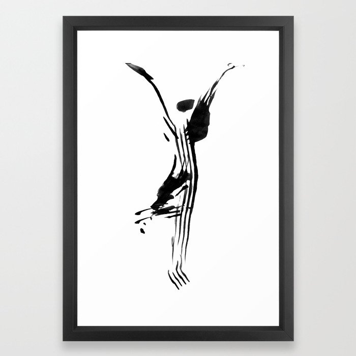 700x700 Black And White, Minimalist, Modern Yoga Pose Illustration