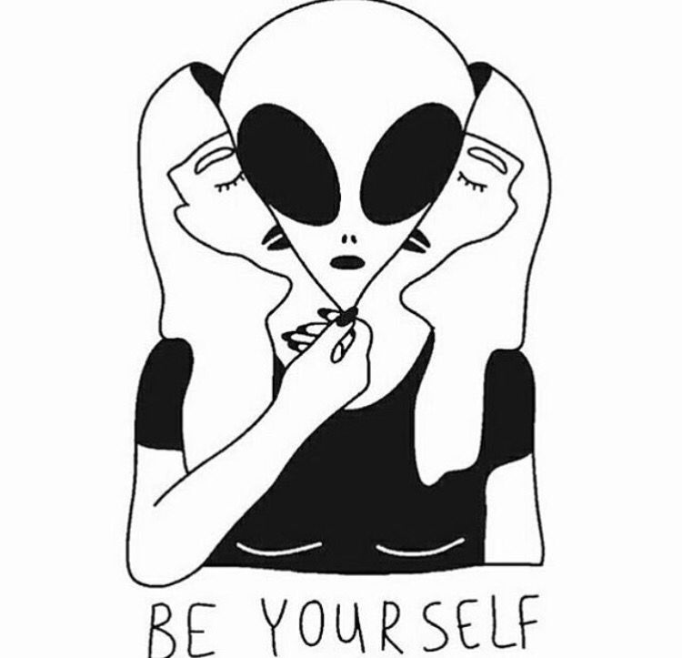 750x723 be yourself c o n c e p t u a l alien drawings, art