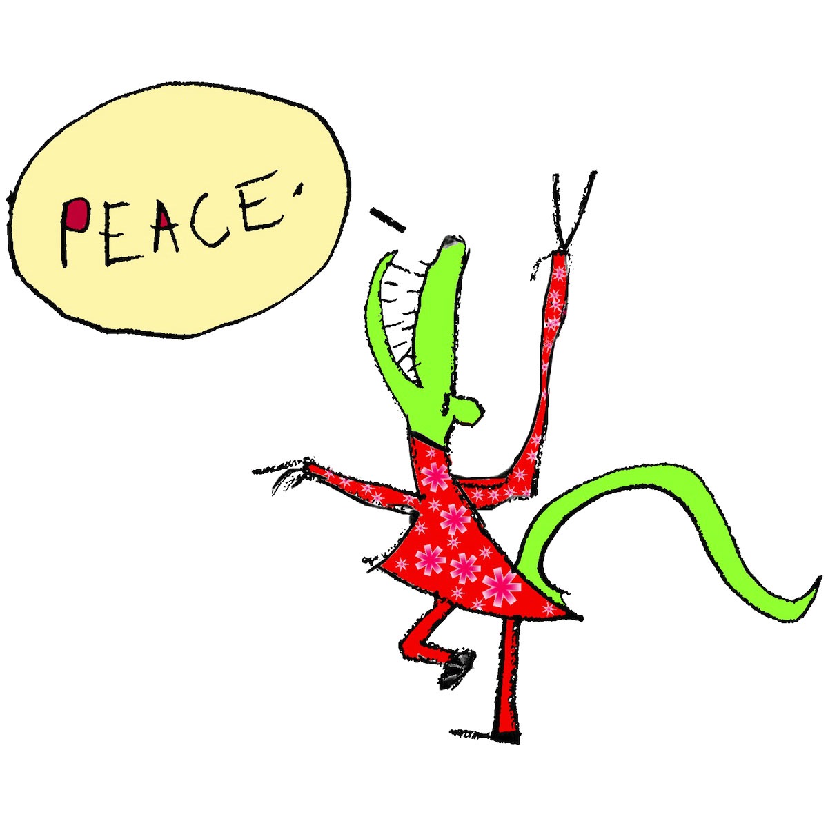 1200x1200 Score Maya Peace Loving Alligator