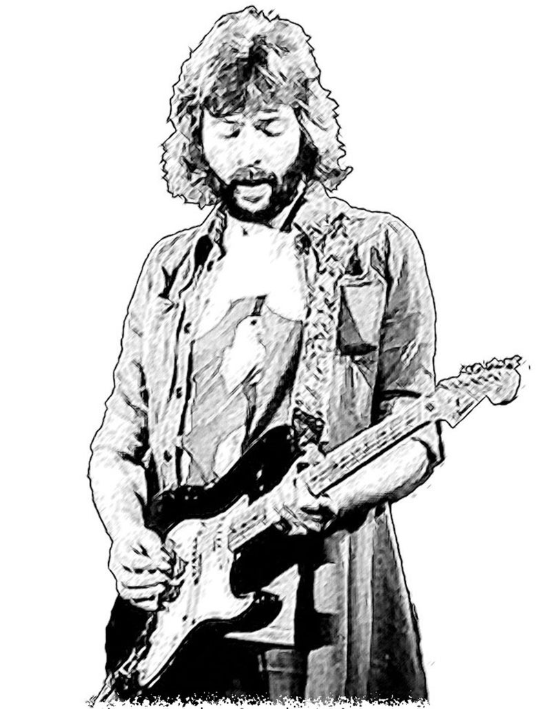 794x1028 eric clapton drawing t shirt etsy
