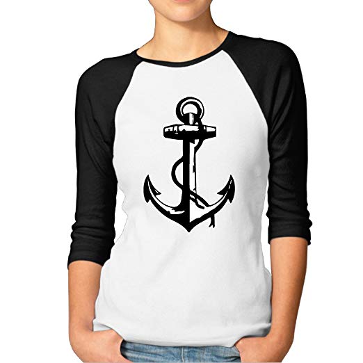 522x522 Women's Anchor Drawings Sleeve Raglan Shirt
