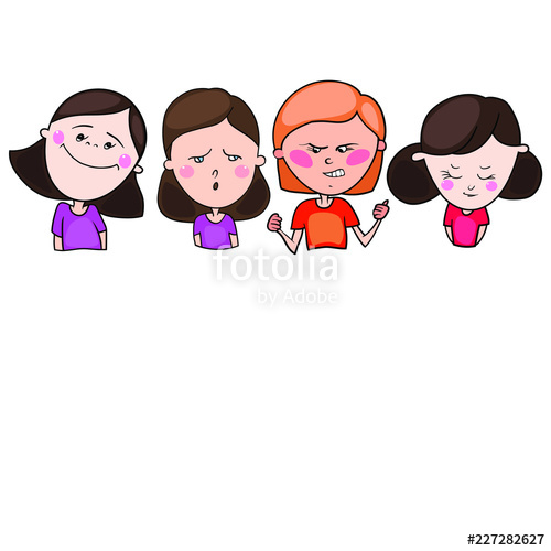 500x500 The Set Includes Color Drawings In The Vector, Images Of Children