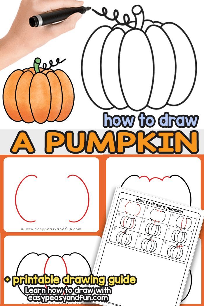 700x1050 How To Draw A Pumpkin Art For Kids And Teens