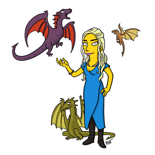 500x500 Pics These Simpsons Style Drawings Of Game Of Thrones Characters
