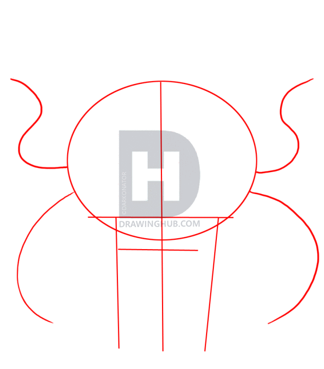 632x720 How To Draw Demon Skulls, Step