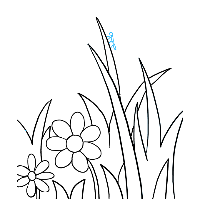 680x678 How To Draw A Butterfly Garden