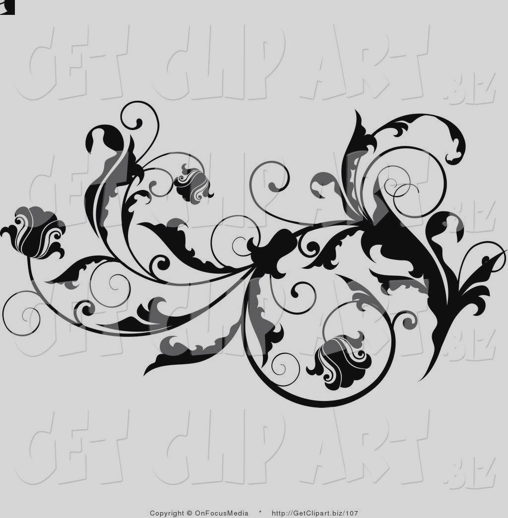 1024x1044 Clip Art Drawings Of Flowers Leaves And Vines