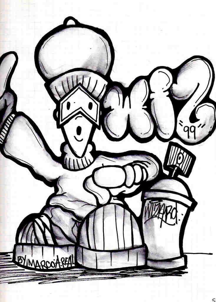 Drawings Of Graffiti Characters Free Download On Clipartmag