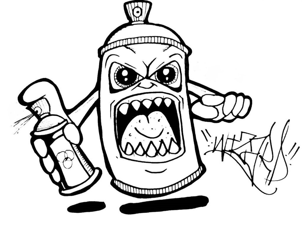 Drawings Of Graffiti Characters | Free download on ClipArtMag