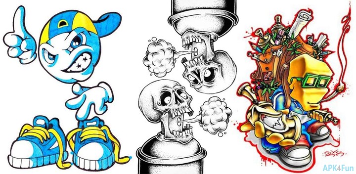 720x352 Download Drawing Graffiti Characters Apk
