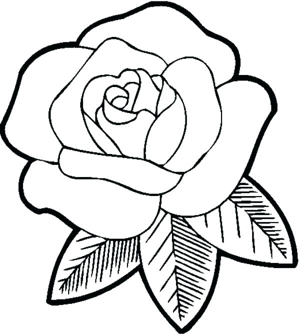 600x670 Coloring Pictures Of Flowers And Hearts Rose