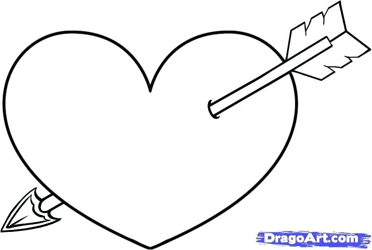 760x511 How Draw A Heart How To Draw Hearts And Roses Step Drawings