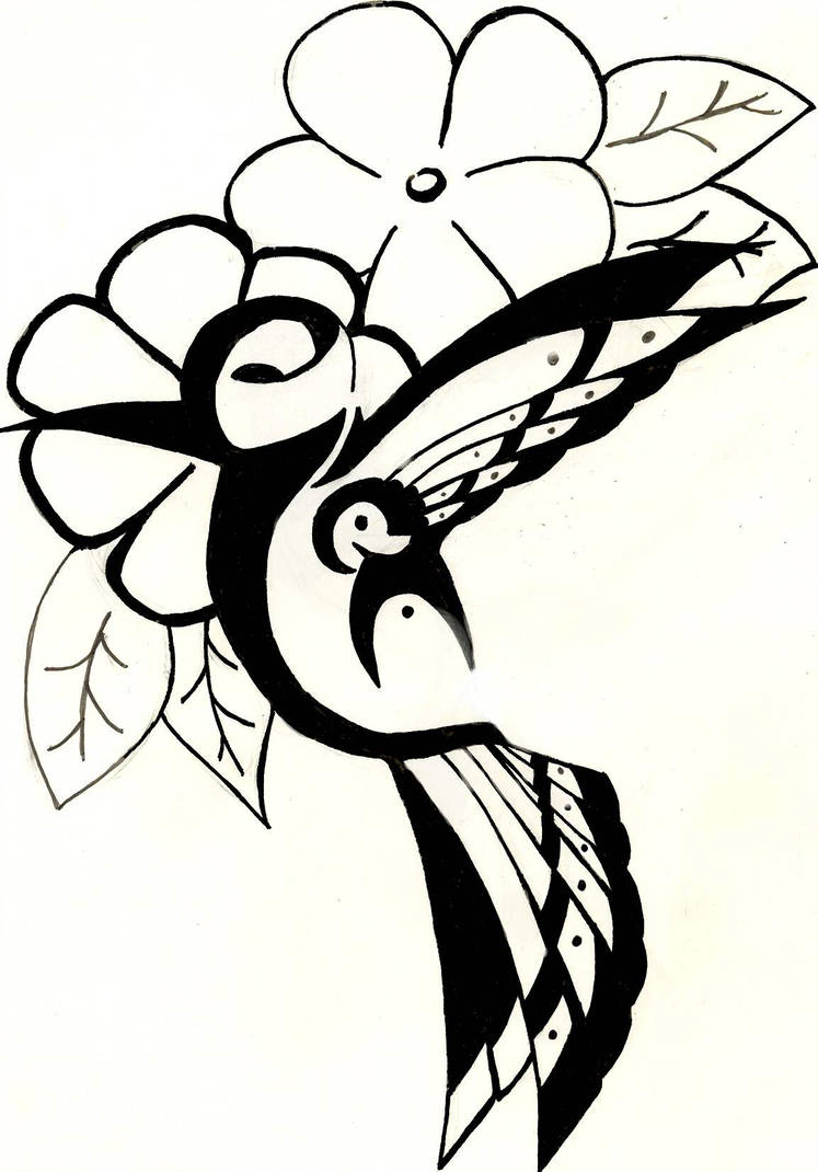 747x1070 Hummingbird With Flowers