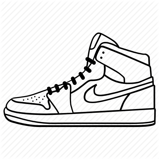 512x512 Collection Of Free Sneaker Drawing Download On Ui Ex