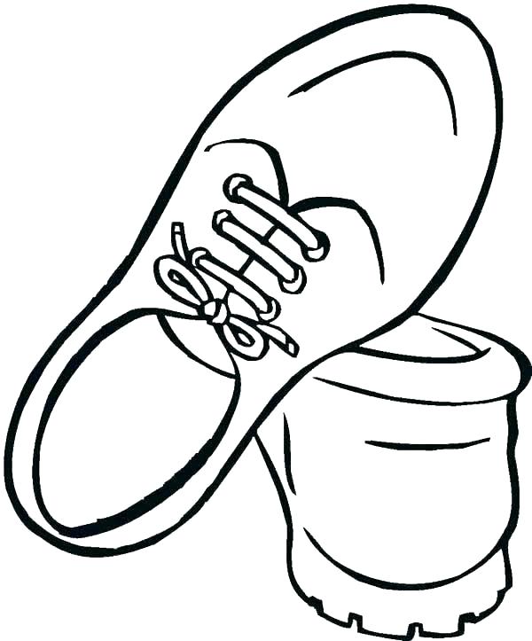 600x723 Coloring Pages Of Shoes Copy Co Kd For Adults Printable Sneakers