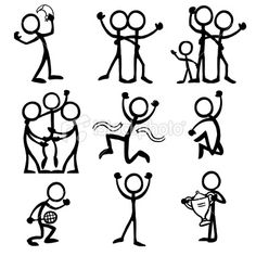 236x236 Best Stick Men Drawings Images In Doodles, Stick Figure