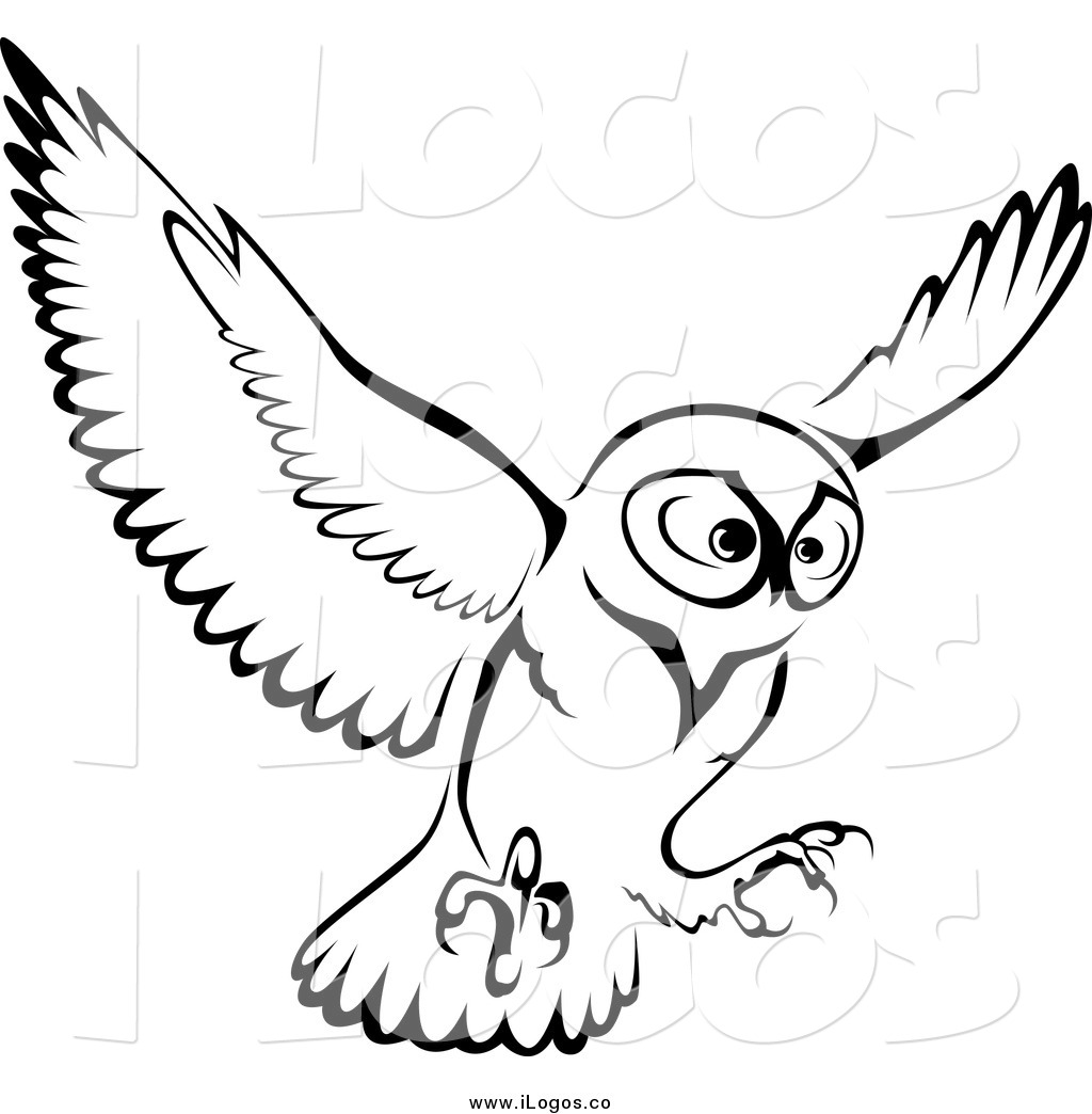 1024x1044 Owl Wings Black And White Clipart Collection