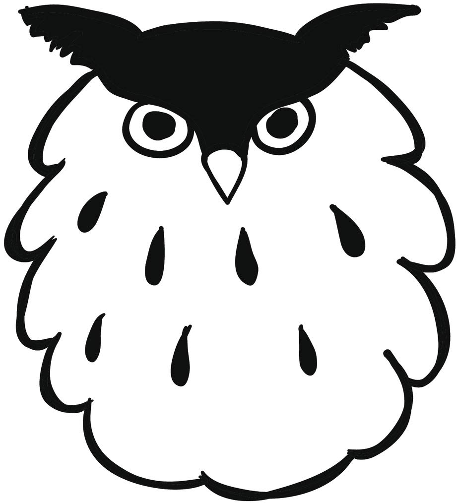 921x1014 Cute Simple Black White Owl Bird Pen Sketch Art Vinyl