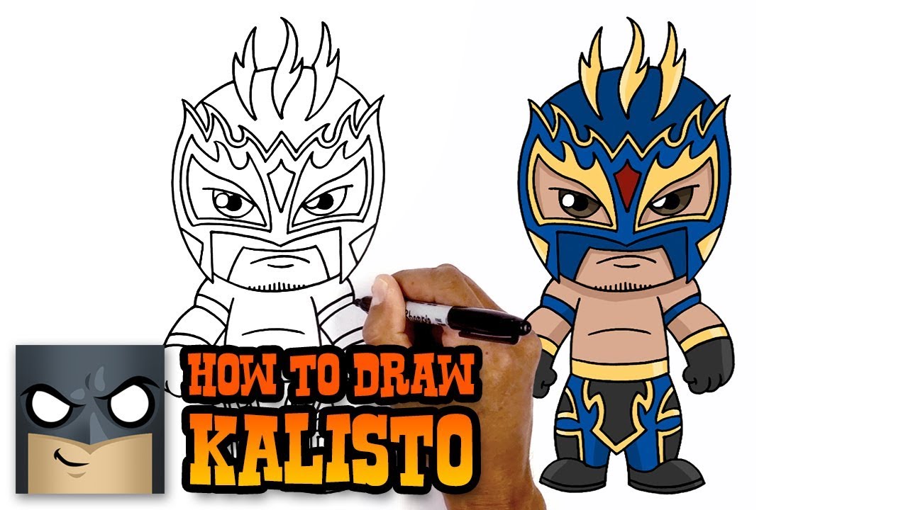 1280x720 How To Draw Kalisto Wwe Superstars