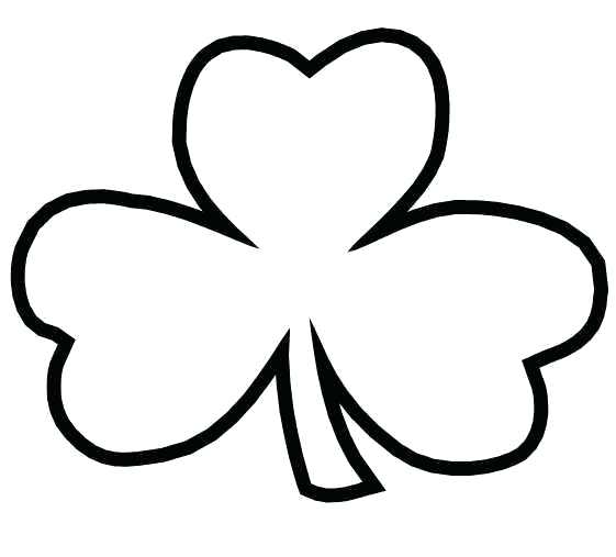 561x507 Shamrocks To Color St Day Drawings Shamrock Shamrock Heights