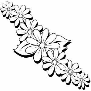 300x300 Flower Drawings To Print And Color Download This Coloring Sheet
