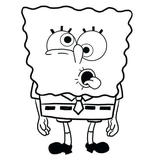 600x600 Spongebob Coloring Pages To Print Coloring