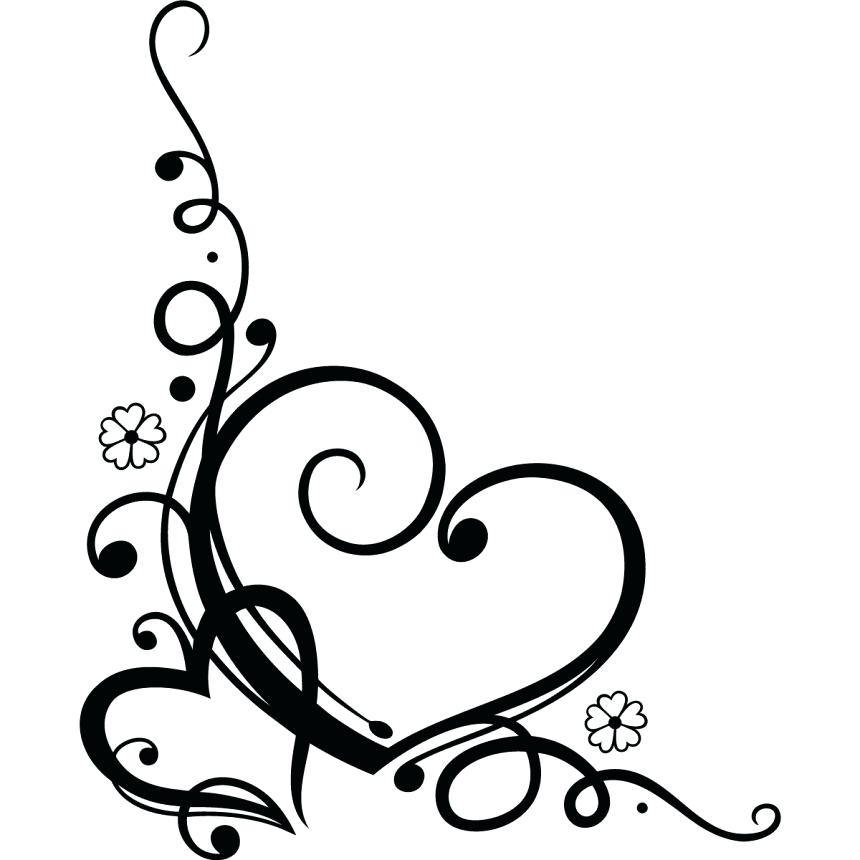 860x860 Drawings Of Hearts And Flowers Valentines Day Coloring Pages Heart