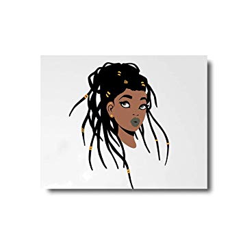 355x355 Ifine Art ' Dreadlocks ' Wall Art Framed Oil Paintings