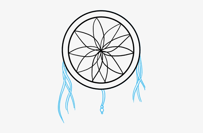 820x541 How To Draw Dream Catcher