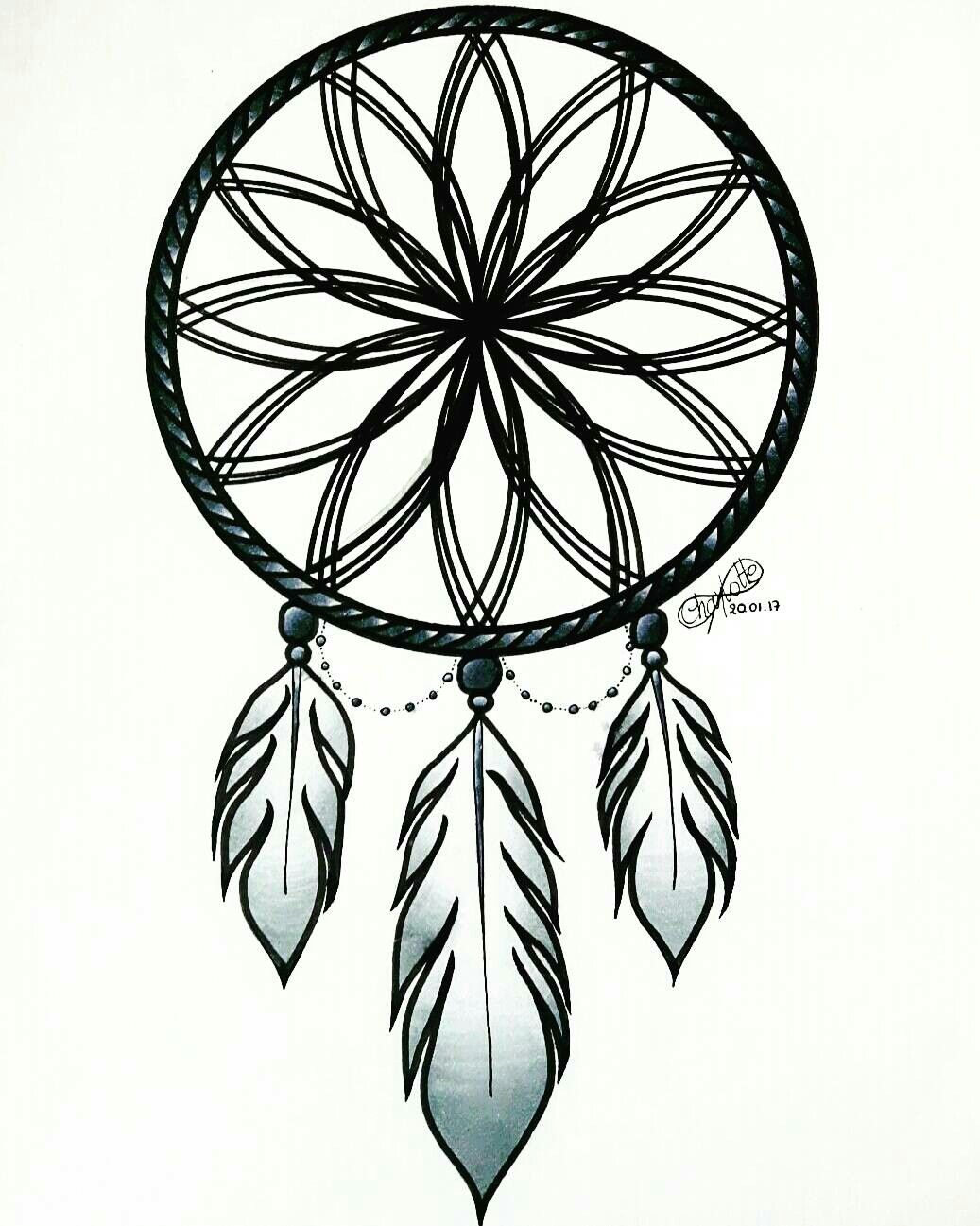 Dream Catcher Drawing Easy | Free download on ClipArtMag