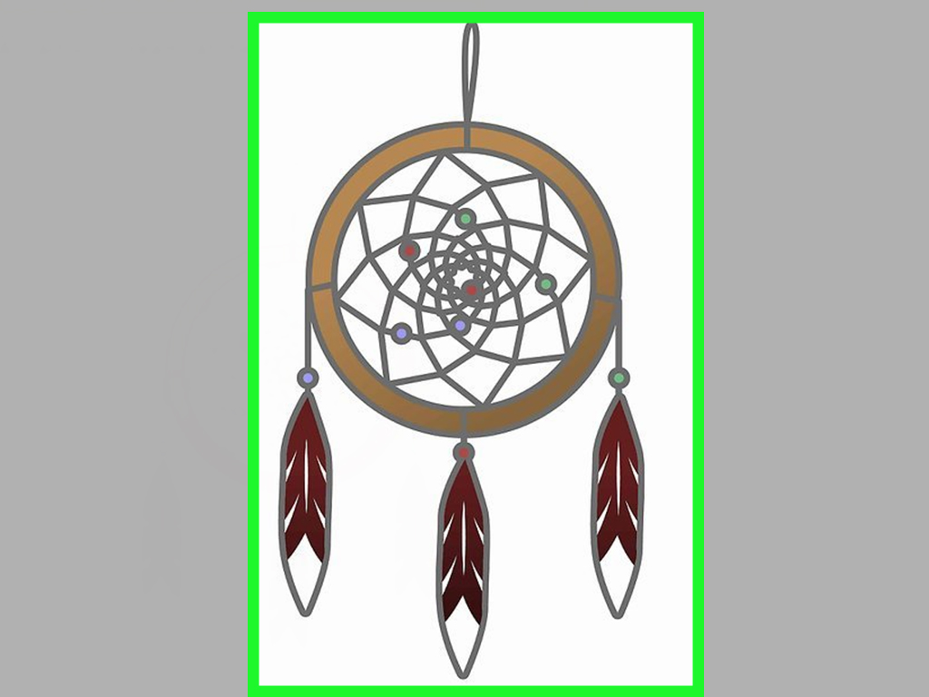 1024x768 How To Draw A Dreamcatcher Steps