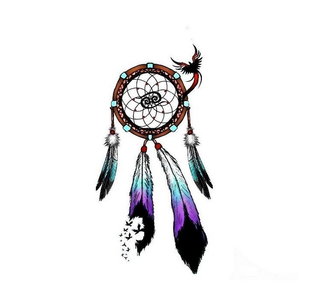 628x596 Terrific Dream Catcher Tattoo Drawing
