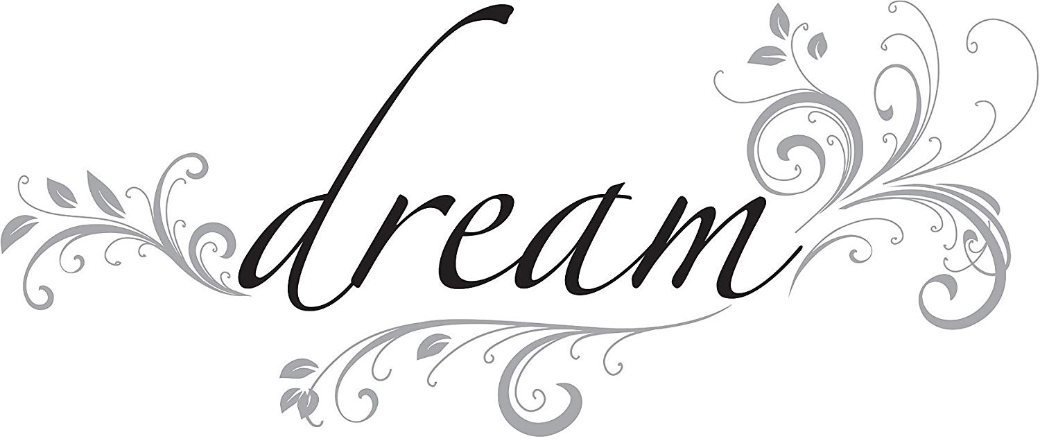 1500x636 Dream Wall Quote